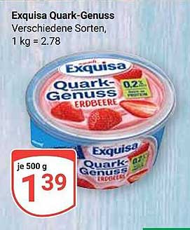 Exquisa Quark-Genuss Erdbeere 500 g