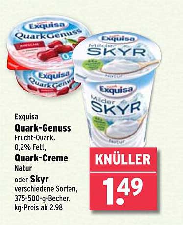 Exquisa Quark-Genuss und Skyr - Vielfalt für jeden Geschmack