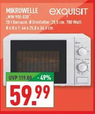 exquisit Mikrowelle - MW 900-030