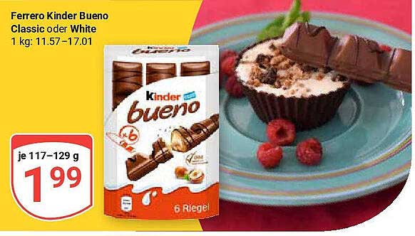 Ferrero Kinder Bueno Classic oder White