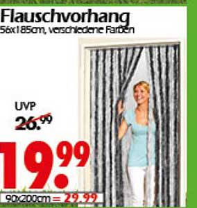 Flauschvorhang 56x185cm in verschiedenen Farben
