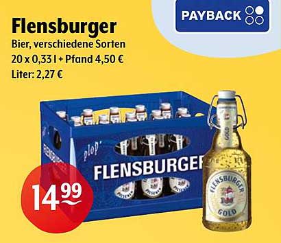 Flensburger Bier, verschiedene Sorten 20 x 0,33l