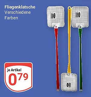 Fliegenklatsche - Verschiedene Farben
