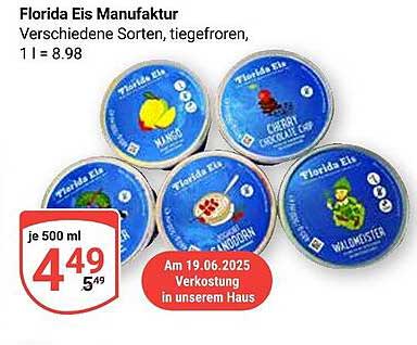 Florida Eis Manufaktur – Verschiedene Sorten, tiefgefroren