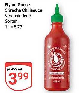 Flying Goose Sriracha Chilisauce 455 ml