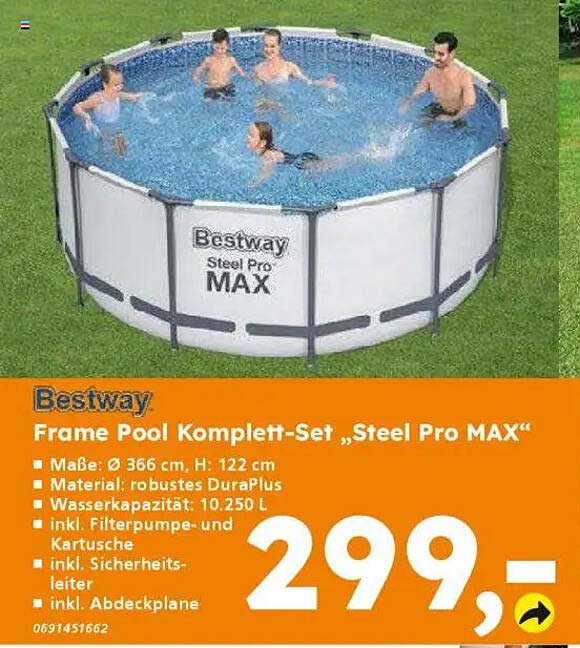 Frame Pool Komplett-Set „Steel Pro MAX“