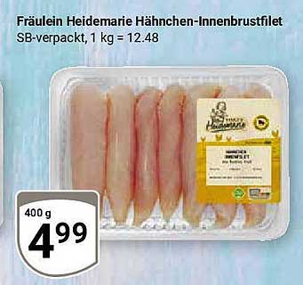 Fräulein Heidemarie Hähnchen-Innenbrustfilet 400 g