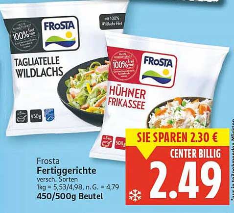 Frosta Fertiggerichte – Verschiedene Sorten
