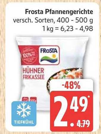 Frosta Pfannengerichte - Hühnerfrikassee, verschiedene Sorten, 400 - 500 g