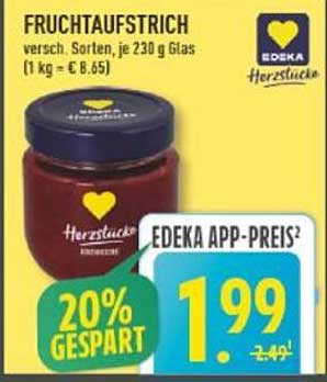Fruchtaufstrich - Herzstücke von Edeka