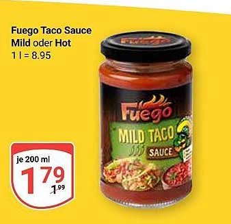 Fuego Taco Sauce Mild oder Hot