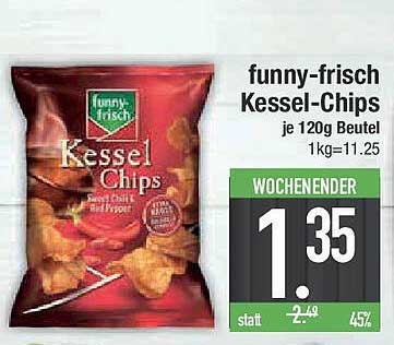 funny-frisch Kessel-Chips je 120g Beutel