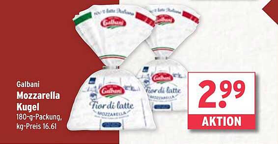 Galbani Mozzarella Kugel 180-g-Packung