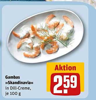 Gambas »Skandinavia« in Dill-Creme, je 100 g
