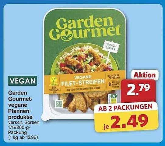 Garden Gourmet vegane Filet-Streifen