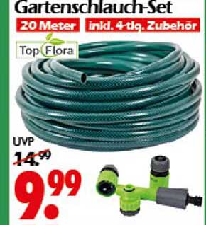 Gartenschlauch-Set 20 Meter inkl. 4-tlg. Zubehör