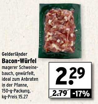 Gelderländer Bacon-Würfel – magerer Schweinebauch, gewürfelt