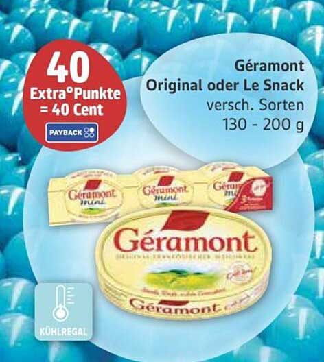 Géramont Original oder Le Snack - verschiedene Sorten 130 - 200 g