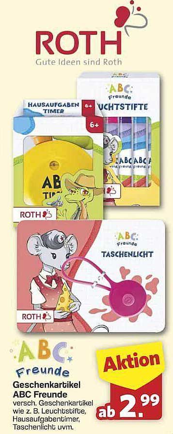 Geschenkartikel ABC Freunde – vielseitige Produkte für kreative Köpfe