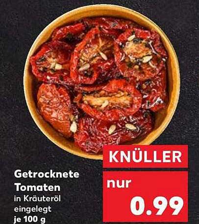 Getrocknete Tomaten in Kräuteröl