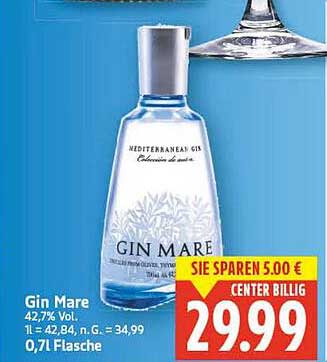Gin Mare 0,7L - Mediterraner Genuss für Zuhause