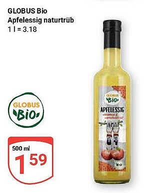 GLOBUS Bio Apfelessig naturtrüb
