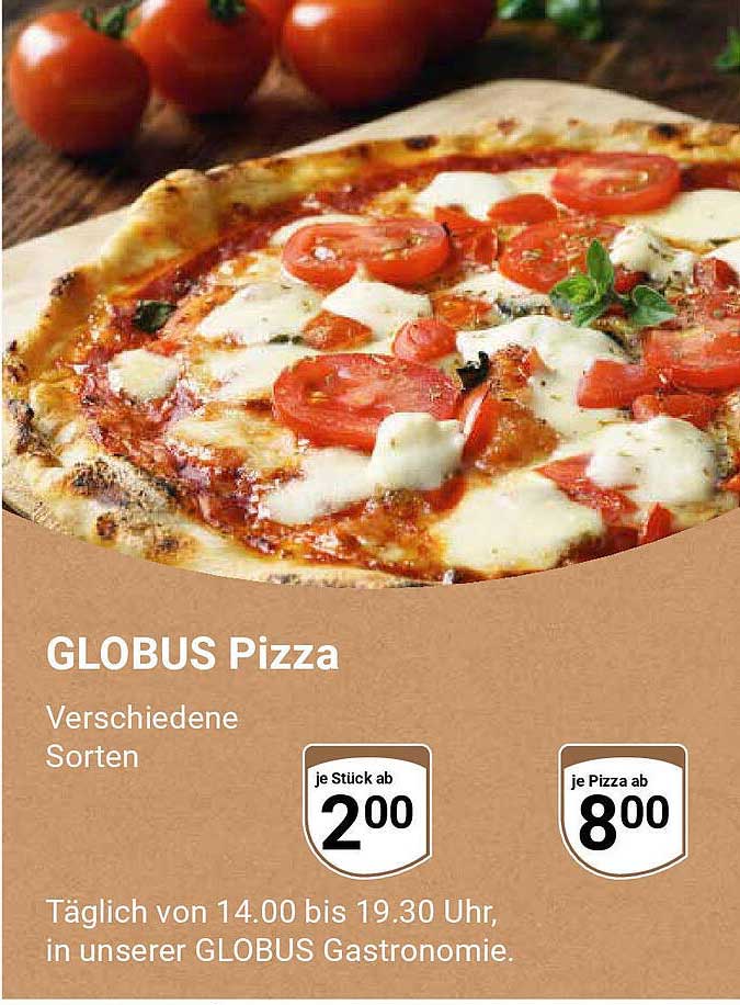 GLOBUS Pizza - verschiedene Sorten