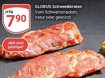 GLOBUS Schwenkbraten vom Schweinenacken, natur oder gewürzt