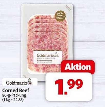 Goldmarie Corned Beef 80-g-Packung - Aktionspreis