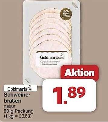 Goldmarie Schweinebraten natur 80-g-Packung