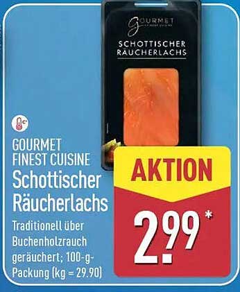 GOURMET FINEST CUISINE Schottischer Räucherlachs 100 g