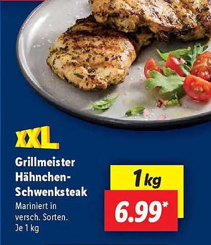 Grillmeister Hähnchen-Schwenksteak 1 kg