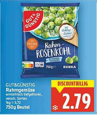 GUT& GÜNSTIG Rahm-Rosenkohl 750g