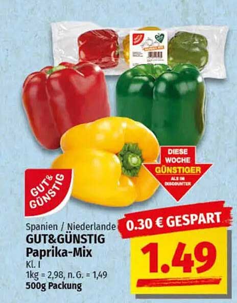 GUT&GENÜSTIG Paprika-Mix 500g