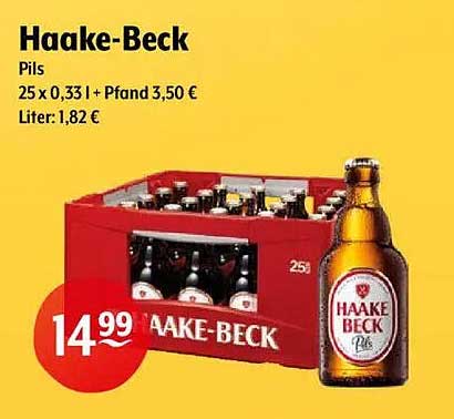 Haake-Beck Pils 25 x 0,33 l Kasten