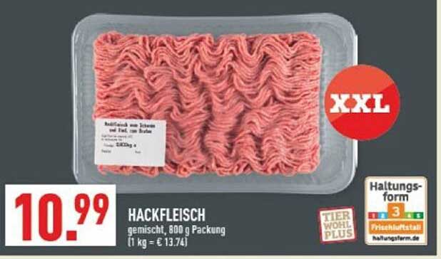HACKFLEISCH gemischt, 800 g Packung