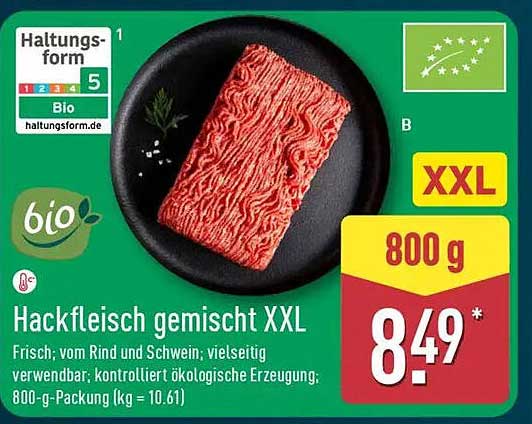 Hackfleisch gemischt XXL 800 g