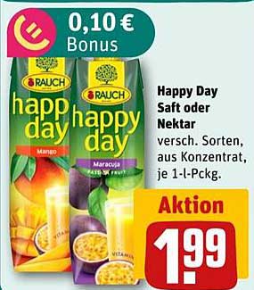 Happy Day Saft oder Nektar – verschiedene Sorten, je 1 l