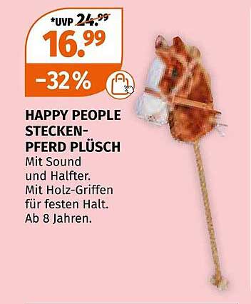 HAPPY PEOPLE STECKENPFERD PLÜSCH