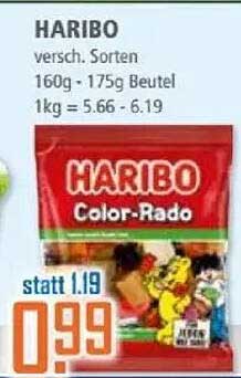 HARIBO Color-Rado 160g - 175g Beutel