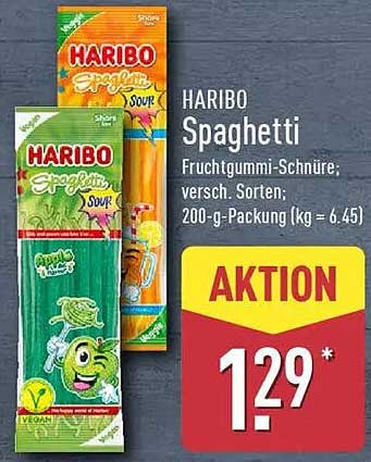 HARIBO Spaghetti - Fruchtgummi-Schnüre in verschiedenen Sorten