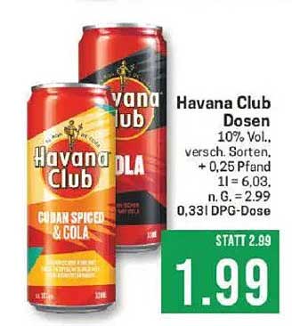 Havana Club Dosen - Verschiedene Sorten für erfrischenden Genuss