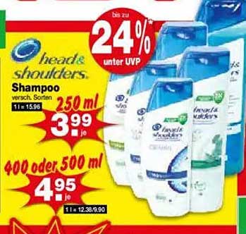 head & shoulders Shampoo verschiedene Sorten