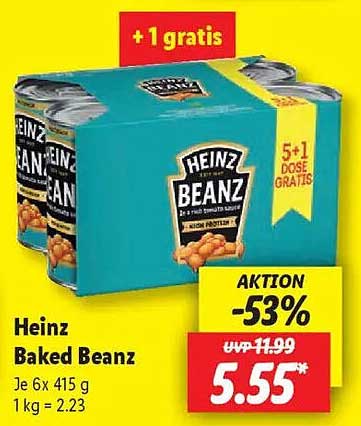 Heinz Baked Beanz 6x415g - Jetzt zugreifen!