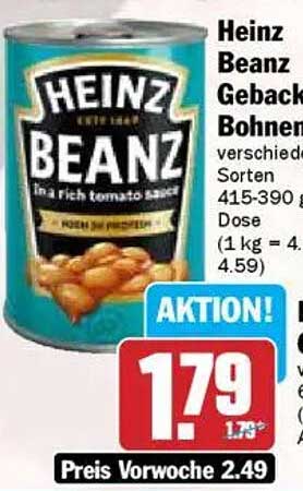 Heinz Beanz Gebackene Bohnen - verschiedene Sorten 415-390 g Dose