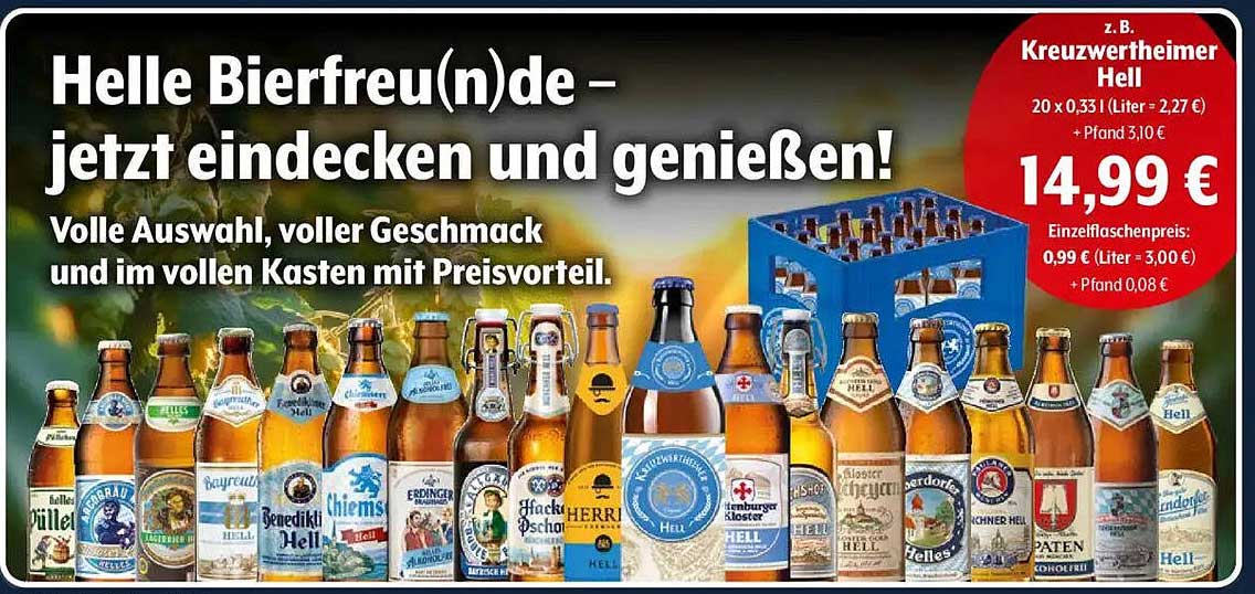 Helle Bierfreu(n)de - jetzt eindecken und genießen!