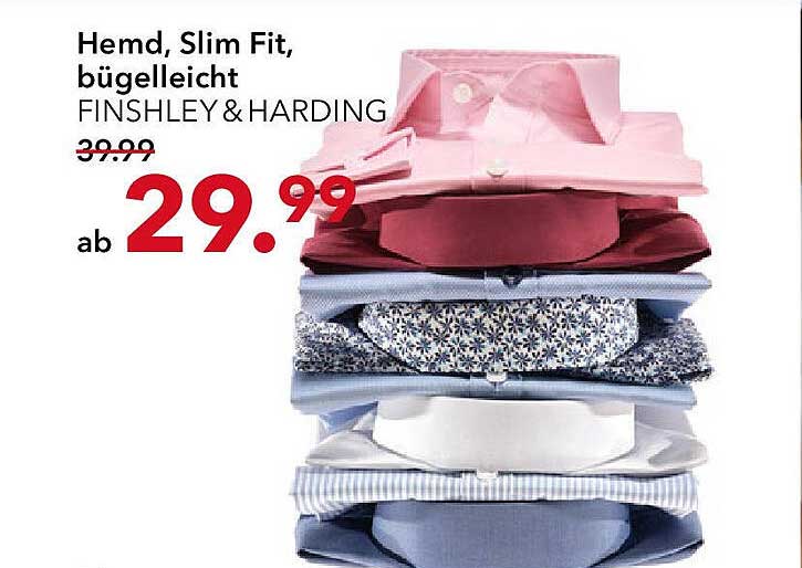 Hemd, Slim Fit, bügelleicht FINSHLEY & HARDING