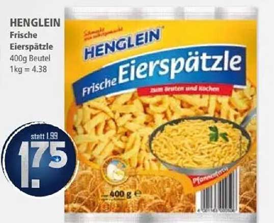 HENGLEIN Frische Eierspätzle 400g Beutel