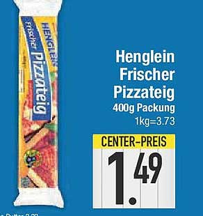 Henglein Frischer Pizzateig 400g