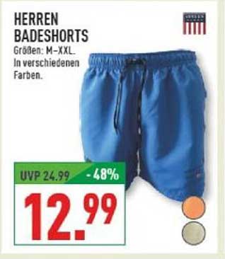 Herren Badeshorts in verschiedenen Farben
